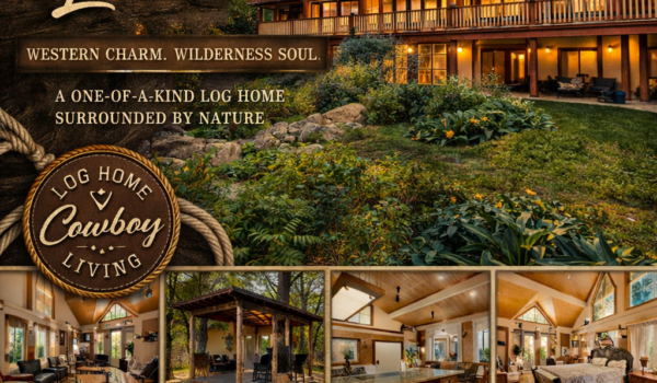 1958 Rykerts Road- Stunning Log Home with Shop on 2.62 Acres in Lister