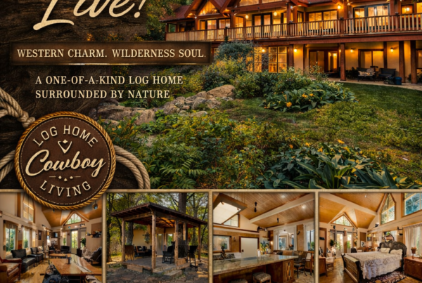 1958 Rykerts Road- Stunning Log Home with Shop on 2.62 Acres in Lister