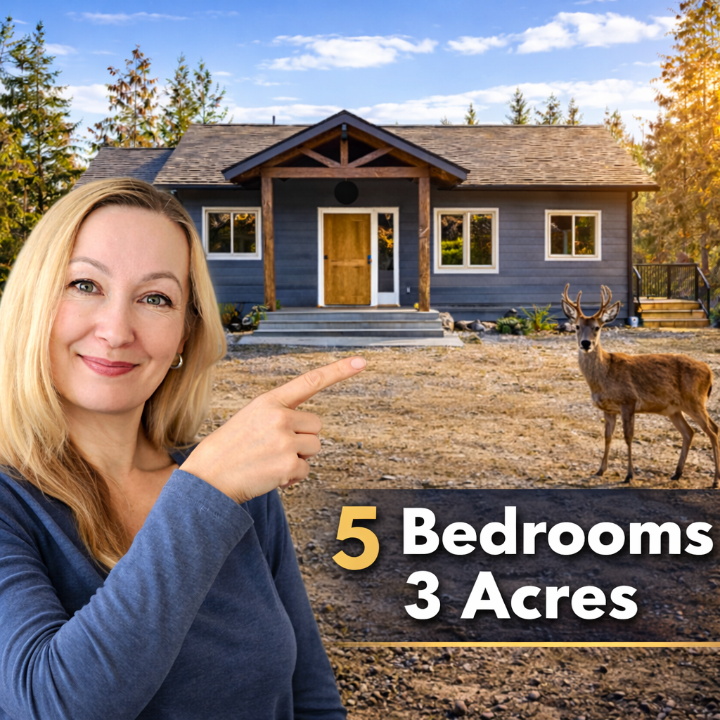 Modern Rural Living 5 bed 3 bath on 3 Acres (New Build)